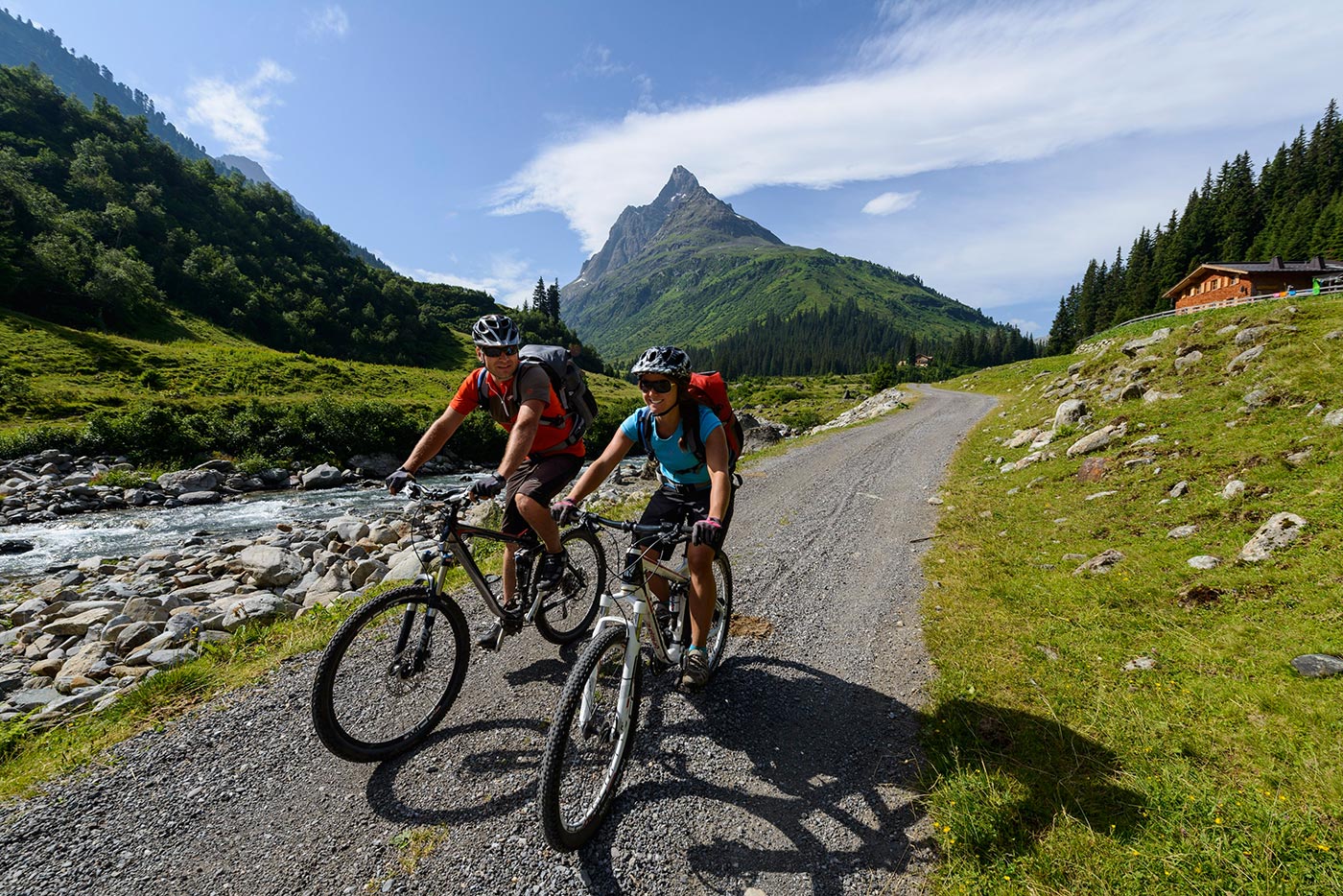 Radtour im Sommerurlaub am Arlberg