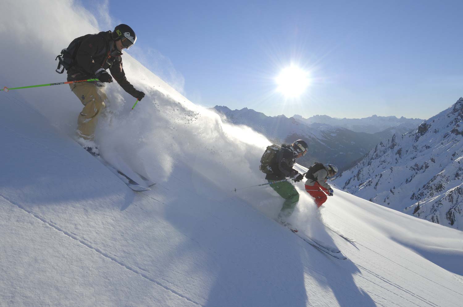 Skifahren im Urlaub am Arlberg