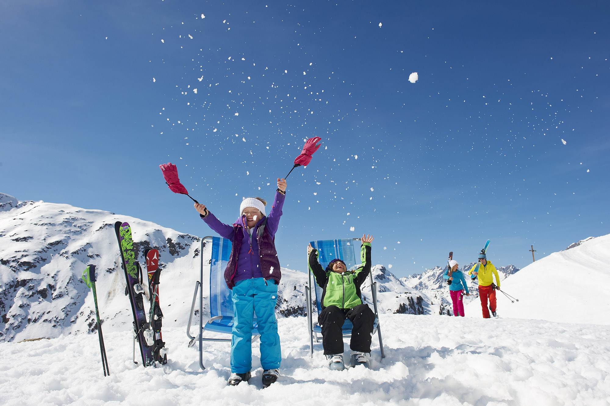 Kinder <br>im Skiurlaub <br>am Arlberg